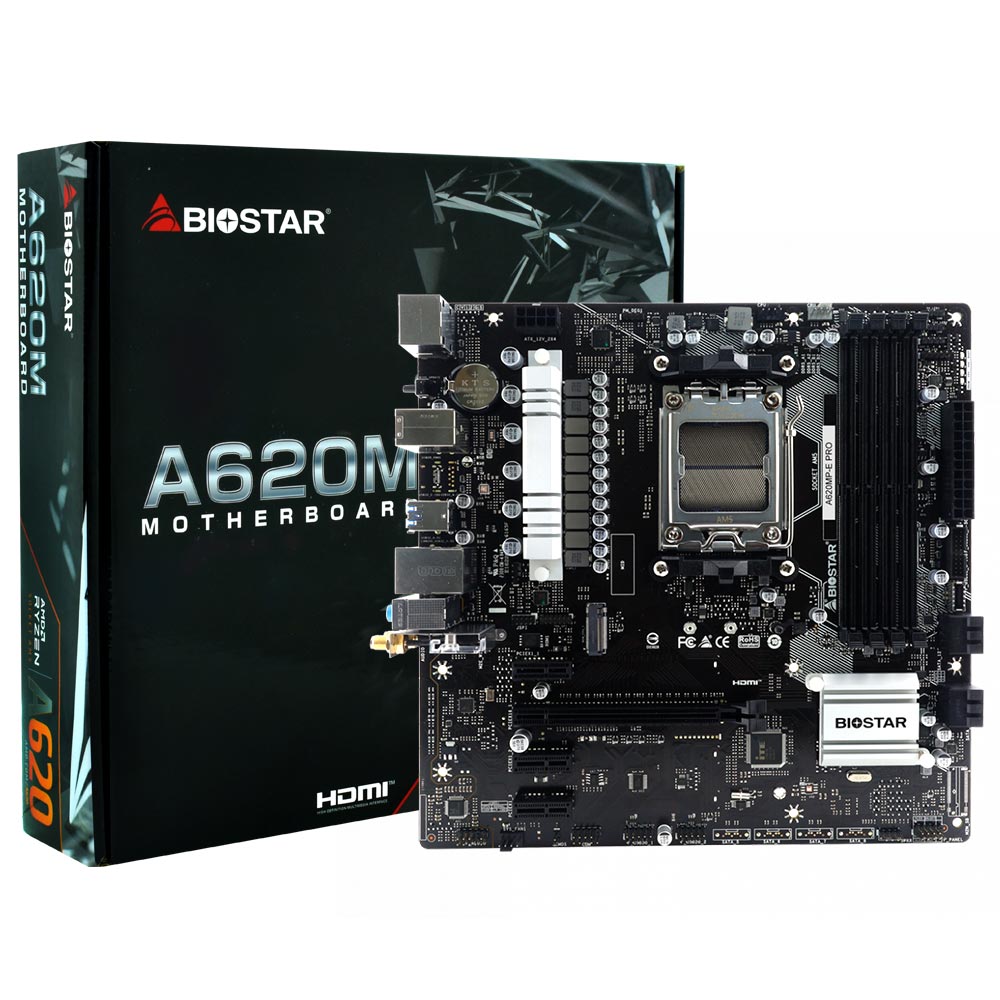 Placa Mãe Biostar A620MP-E Pro Socket AM5 / DDR5
