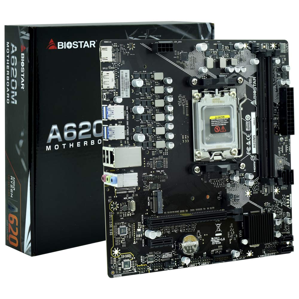 Placa Mãe Biostar A620MS Socket AM5 / DDR5