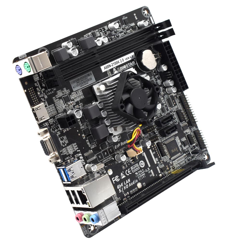 Placa Mãe Biostar A68N-2100K 2.0 + CPU AMD E1-6010 VGA / DDR3L