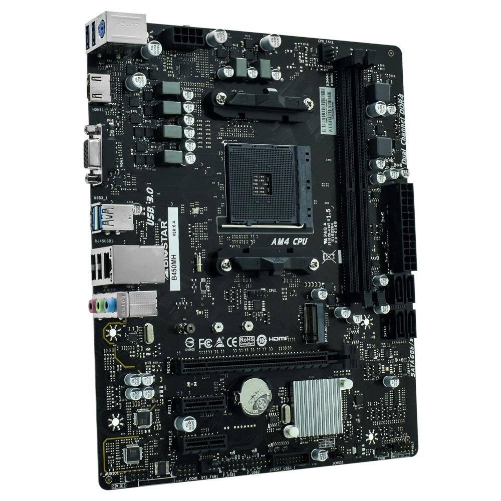 Placa Mãe Biostar B450MH Socket AM4 / VGA / DDR4 