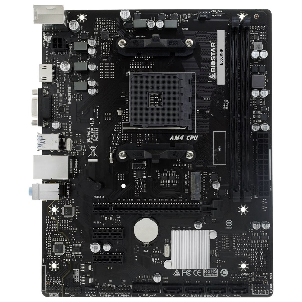 Placa Mãe Biostar B550MHP Socket AM4 / DDR4