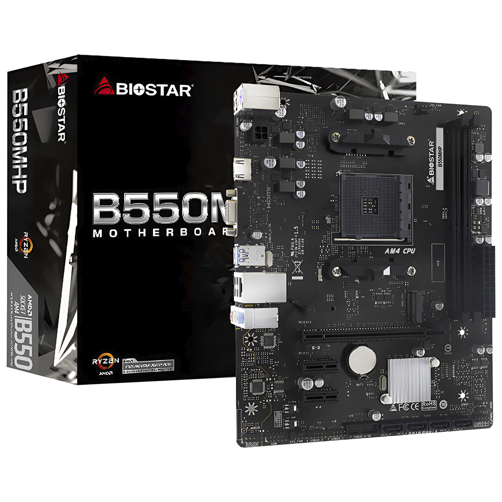 Placa Mãe Biostar B550MHP Socket AM4 / DDR4