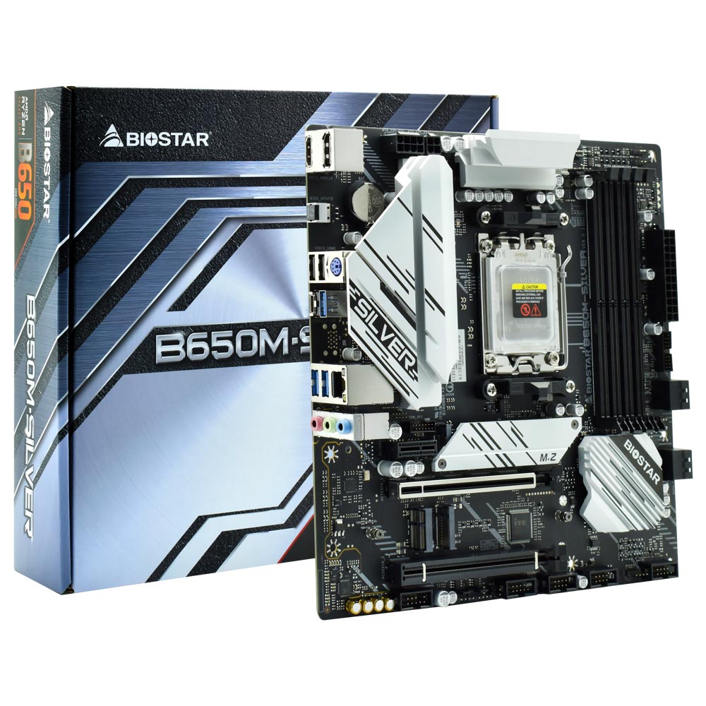 Placa Mãe Biostar B650M-SILVER Socket AM5 / DDR5