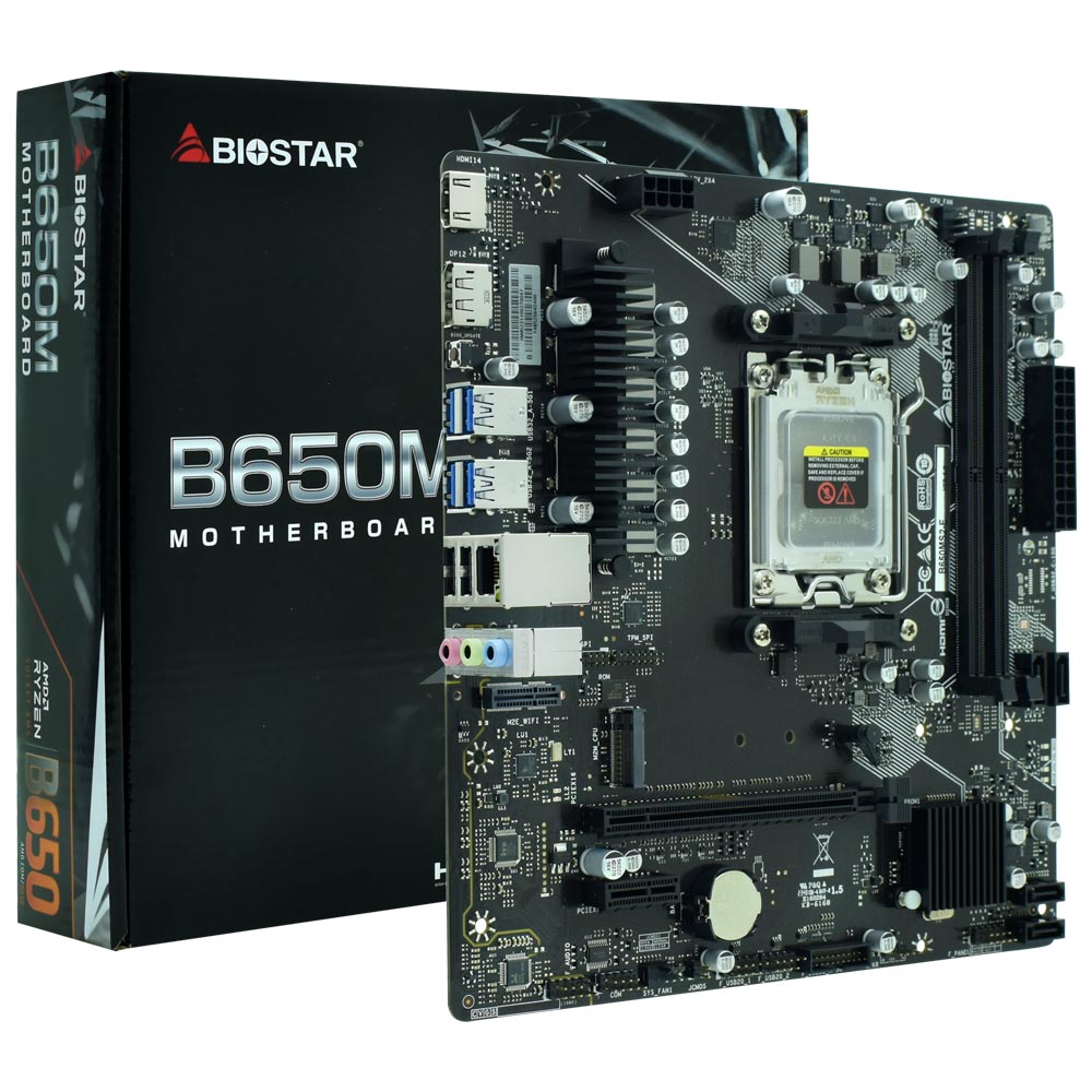 Placa Mãe Biostar B650MS2-E Socket AM5 / DDR5