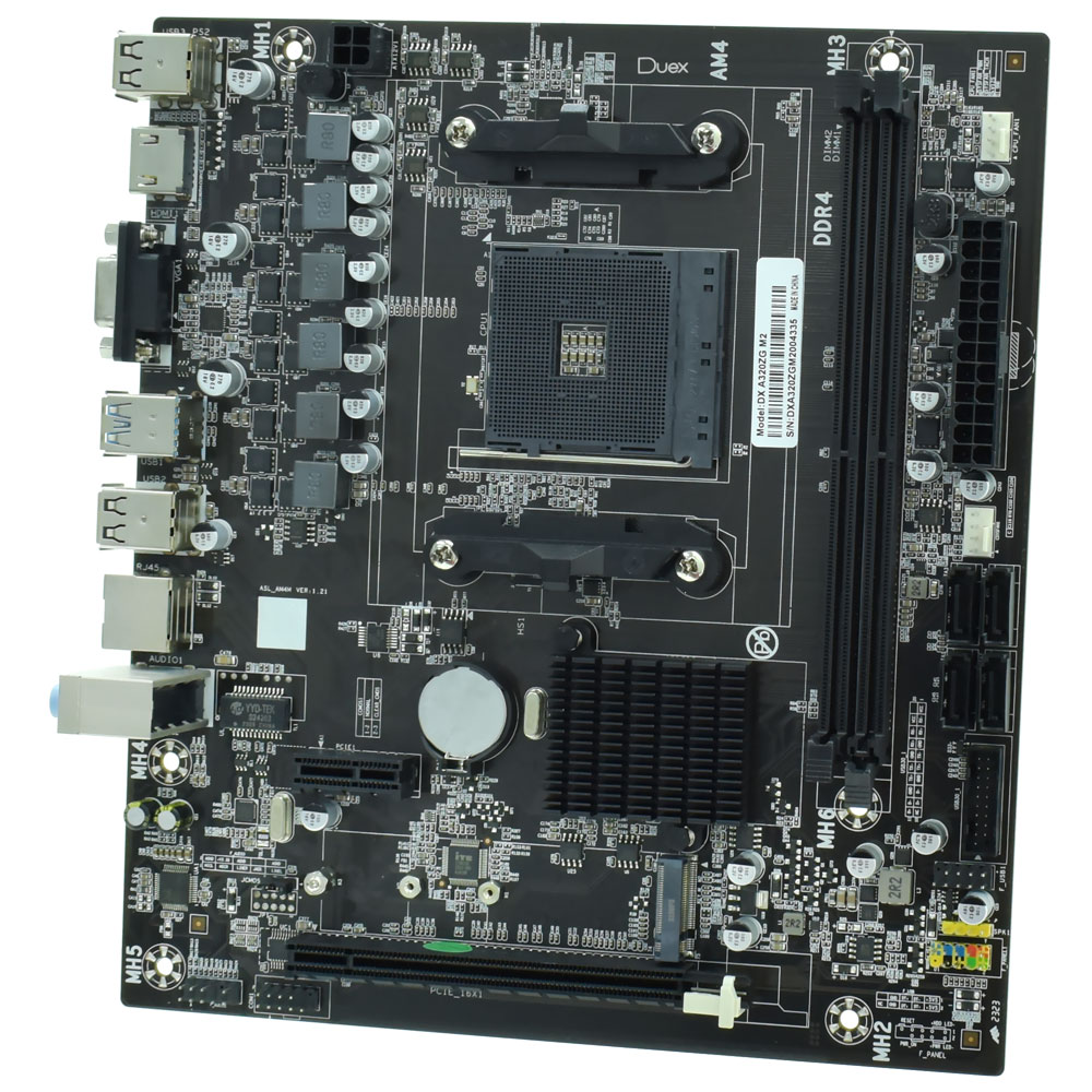 Placa Mãe Duex DX A320ZG M2 Socket AM4 / VGA / DDR4