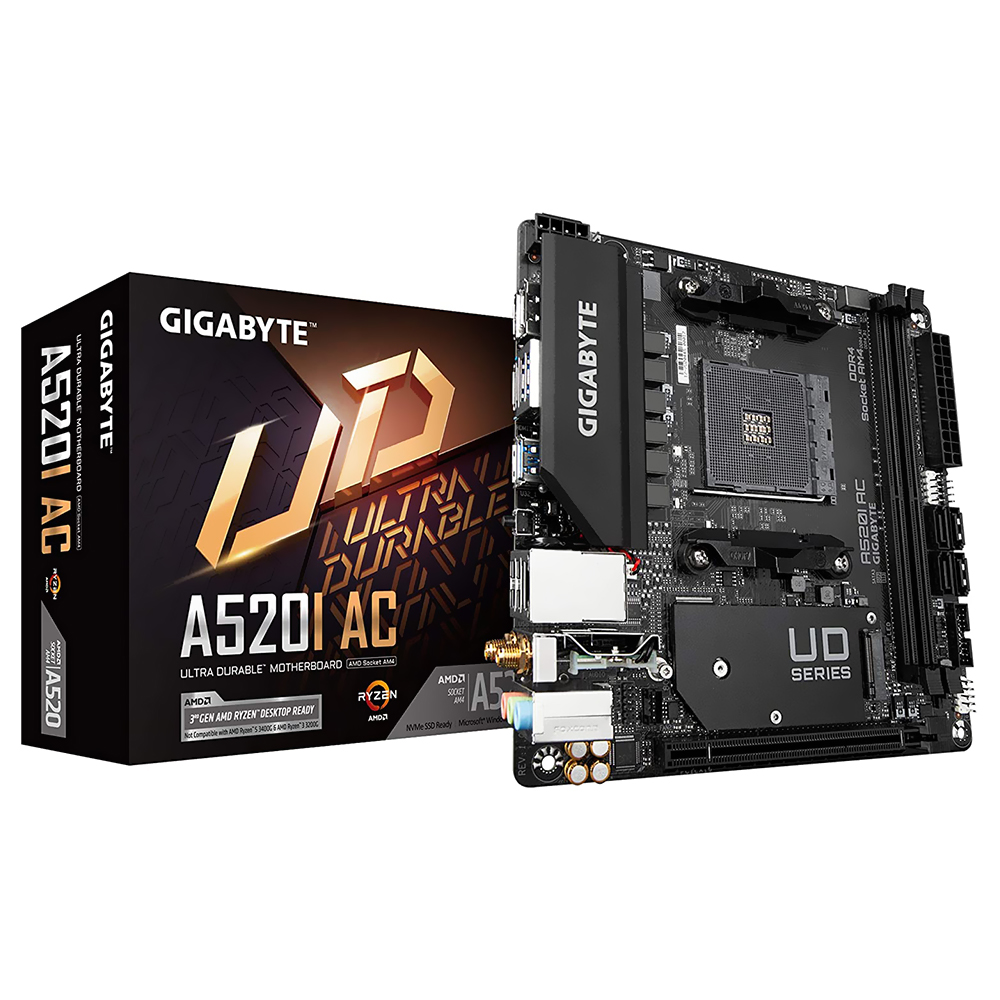 Placa Mãe Gigabyte A520I AC Socket AM4 / DDR4