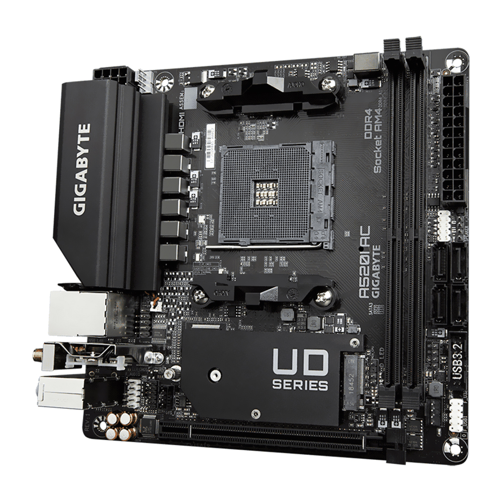 Placa Mãe Gigabyte A520I AC Socket AM4 / DDR4