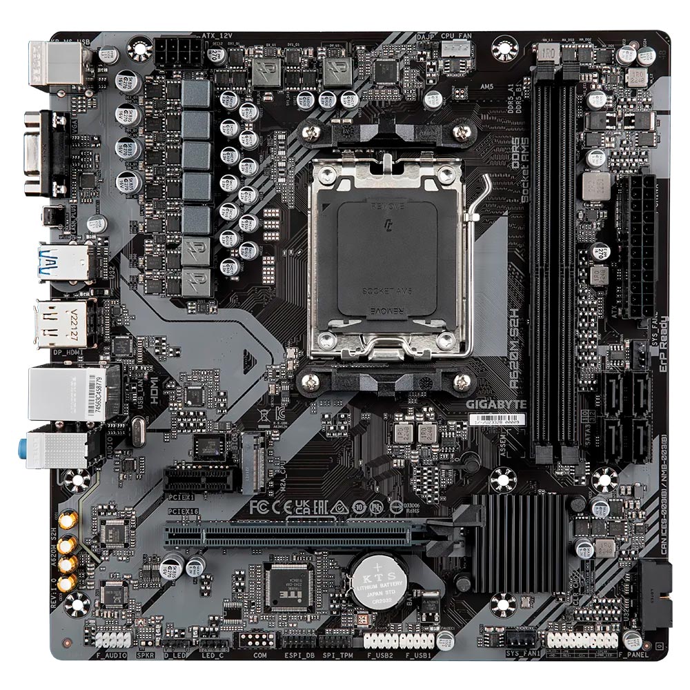 Placa Mãe Gigabyte A620M S2H Socket AM5 / VGA / DDR5