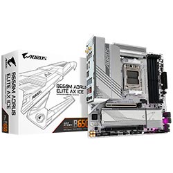 Placa Mãe Gigabyte B650M AORUS Elite AX Ice Socket AM5 / DDR5