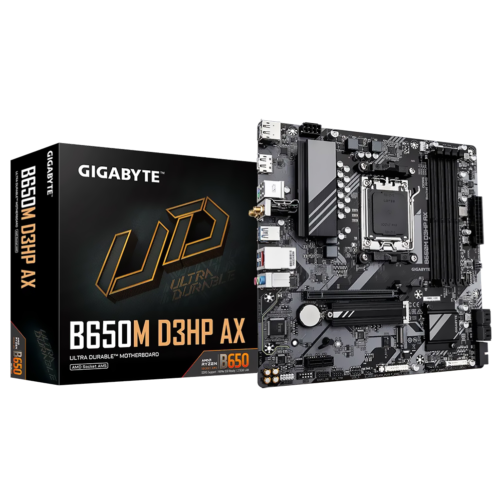 Placa Mãe Gigabyte B650M D3HP AX Socket AM5 / DDR5