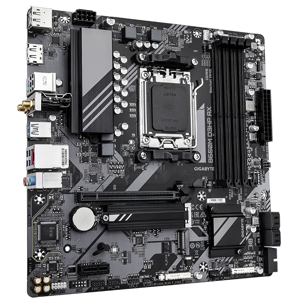 Placa Mãe Gigabyte B650M D3HP AX Socket AM5 / DDR5