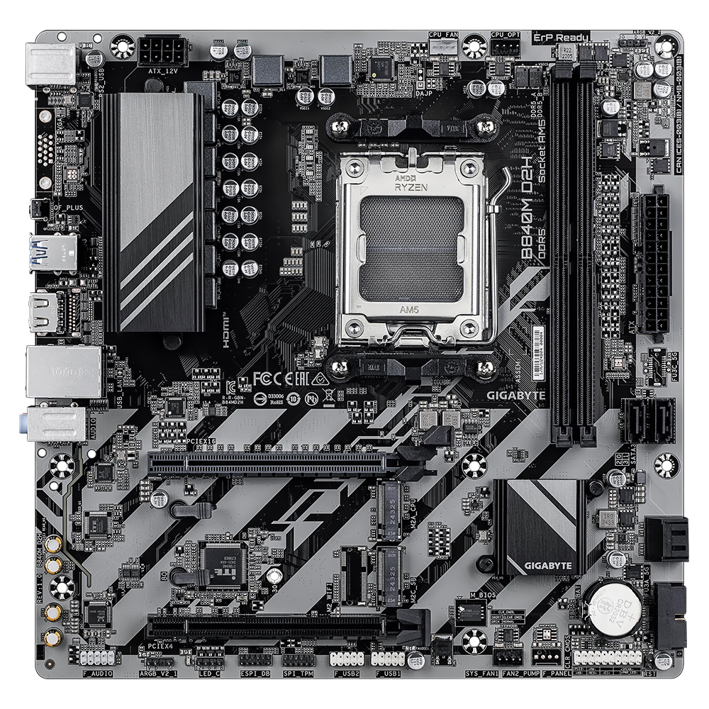 Placa Mãe Gigabyte B840M D2H Socket AM5 / DDR5