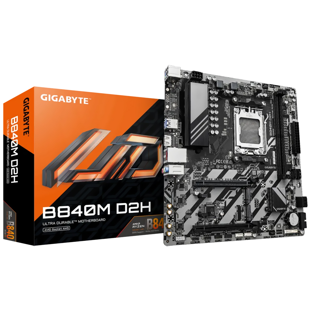 Placa Mãe Gigabyte B840M D2H Socket AM5 / DDR5