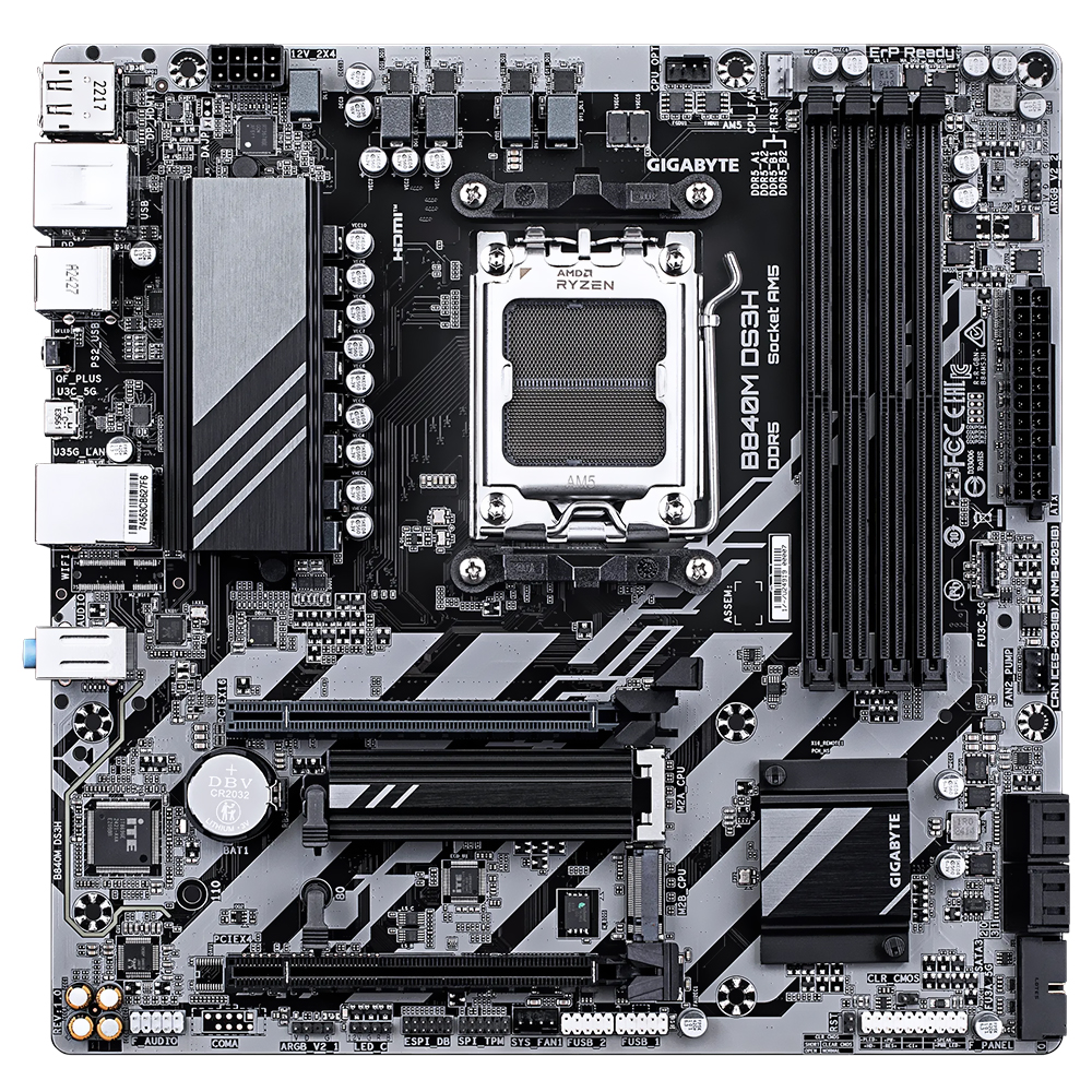 Placa Mãe Gigabyte B840M DS3H Socket AM5 / DDR5