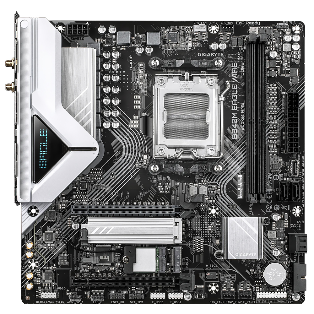 Placa Mãe Gigabyte B840M Eagle Wi-Fi 6 Socket AM5 / DDR5
