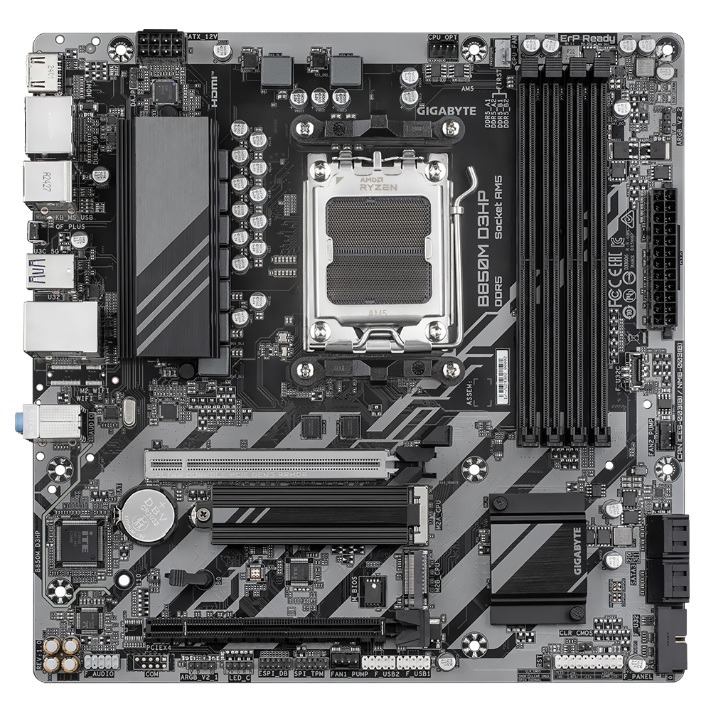 Placa Mãe Gigabyte B850M D3HP Socket AM5 / DDR5
