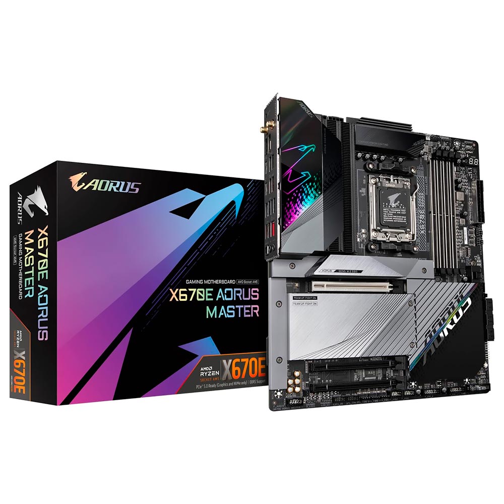 Placa Mãe Gigabyte X670E AORUS Master Socket AM5 / DDR5