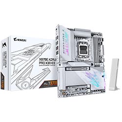 Placa Mãe Gigabyte X870E AORUS Pro X3D Ice Socket AM5 / DDR5