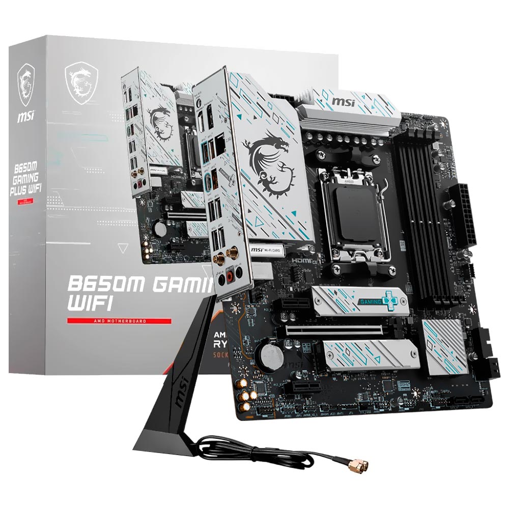 Placa Mãe MSI B650M Gaming Plus Wi-Fi Socket AM5 / DDR5