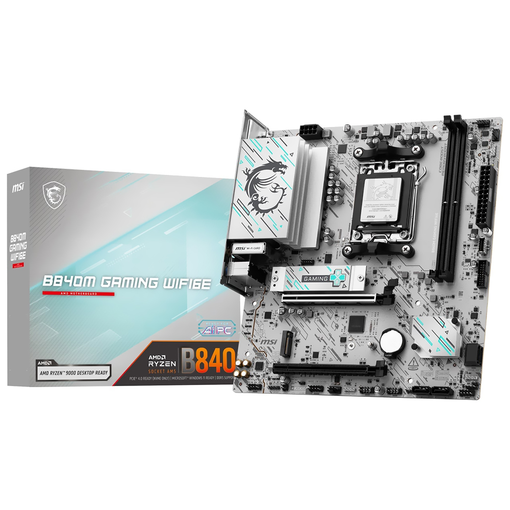 Placa Mãe MSI B840M Gaming Wi-Fi 6E Socket AM5 / DDR5