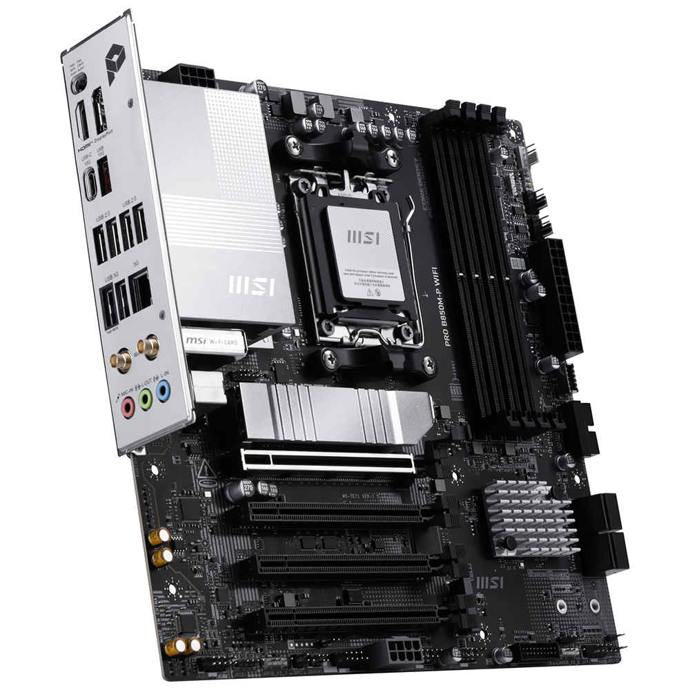 Placa Mãe MSI Pro B850M-P Wi-Fi Socket AM5 / DDR5
