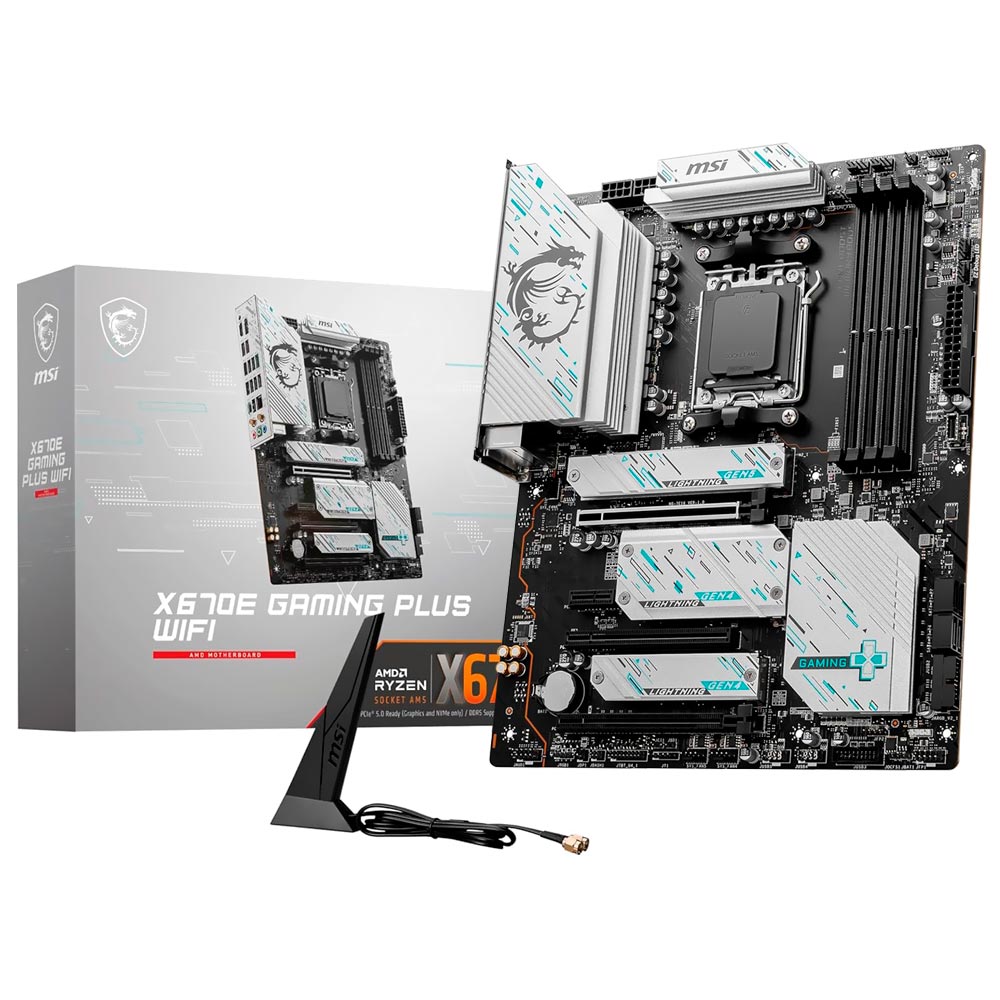 Placa Mãe MSI X670E Gaming Plus Wi-Fi Socket AM5 / DDR5