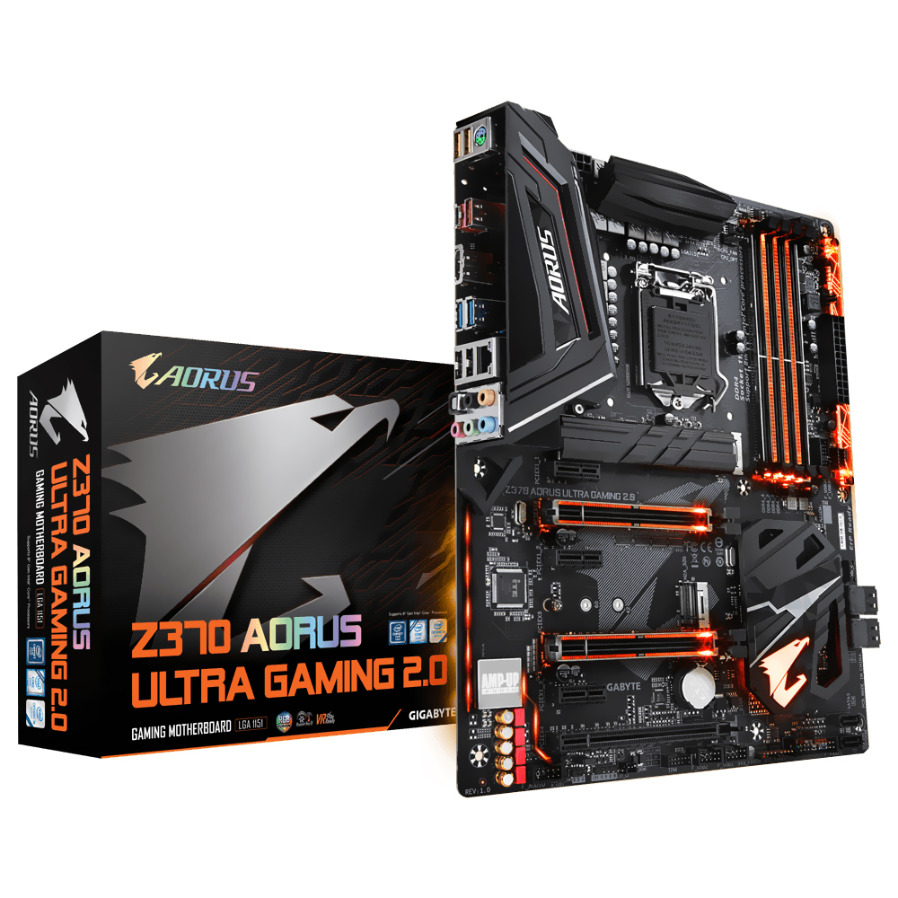 MB S1151 GIGABYTE Z370 AORUS ULTRA GAMING 2.0 M.2/DDR4/HDMI/TYPE-C/USB3.1/GLAN/SOM - RECONDICIONADO