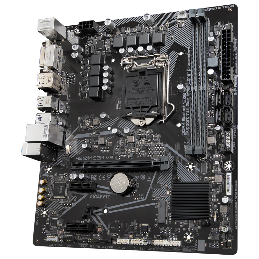 MB S1200 GIGABYTE H510M S2H V2 M.2/DDR4/DP/DVI/HDMI/USB3.2/GLAN/SOM - RECONDICIONADO