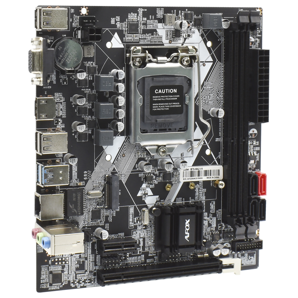 Placa Mãe AFOX IB75-MA2-V4 Socket LGA 1155 / VGA / DDR3