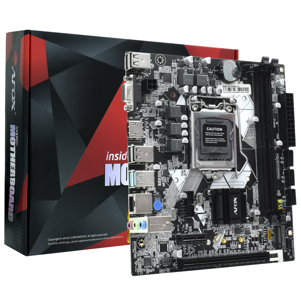 Placa Mãe AFOX IH110D4-MA2-V4 Socket LGA 1151 / VGA / DDR4