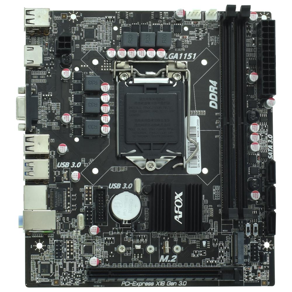 Placa Mãe AFOX IH310C-MA6-V4 Socket LGA 1151 / VGA / DDR4