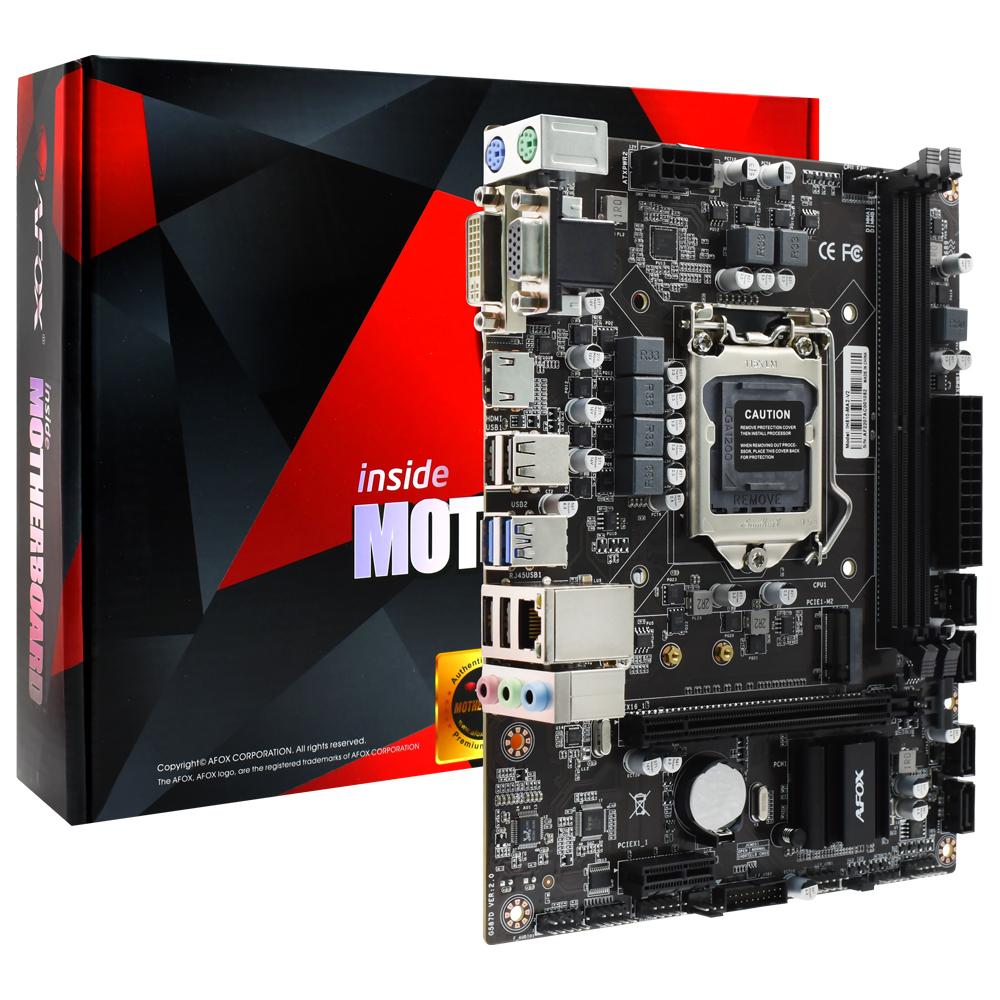 Placa Mãe AFOX IH510-MA2-V2 Socket LGA 1200 / VGA / DDR4