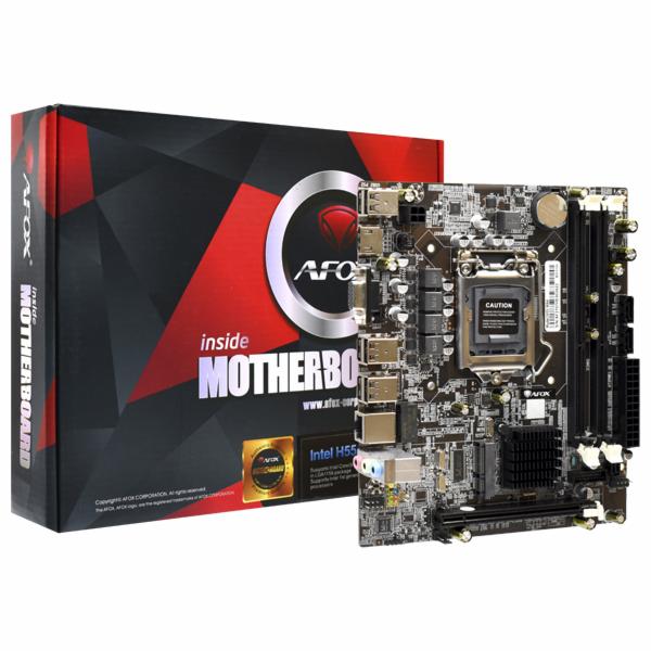 Placa Mãe AFOX IH55-MA4 Socket LGA 1156 / VGA / DDR3