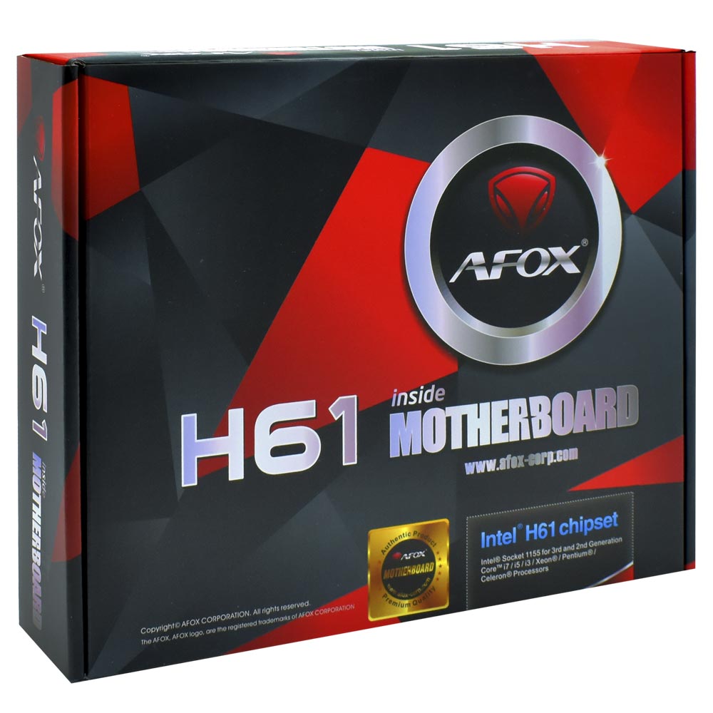 Placa Mãe AFOX IH61-MA2-V4 Socket LGA 1155 / VGA / DDR3