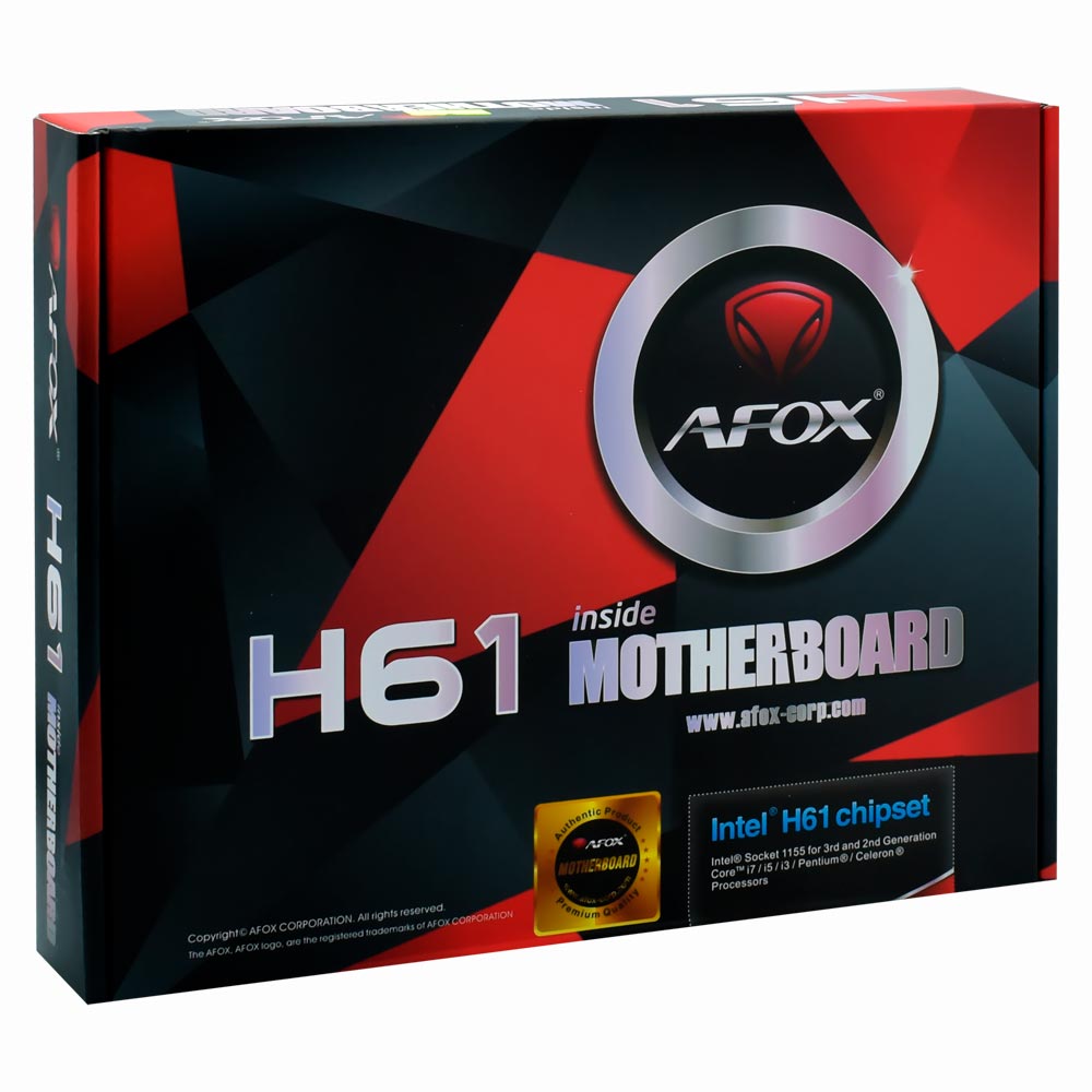 Placa Mãe AFOX IH61-MA2-V6 Socket LGA 1155 / VGA / DDR3