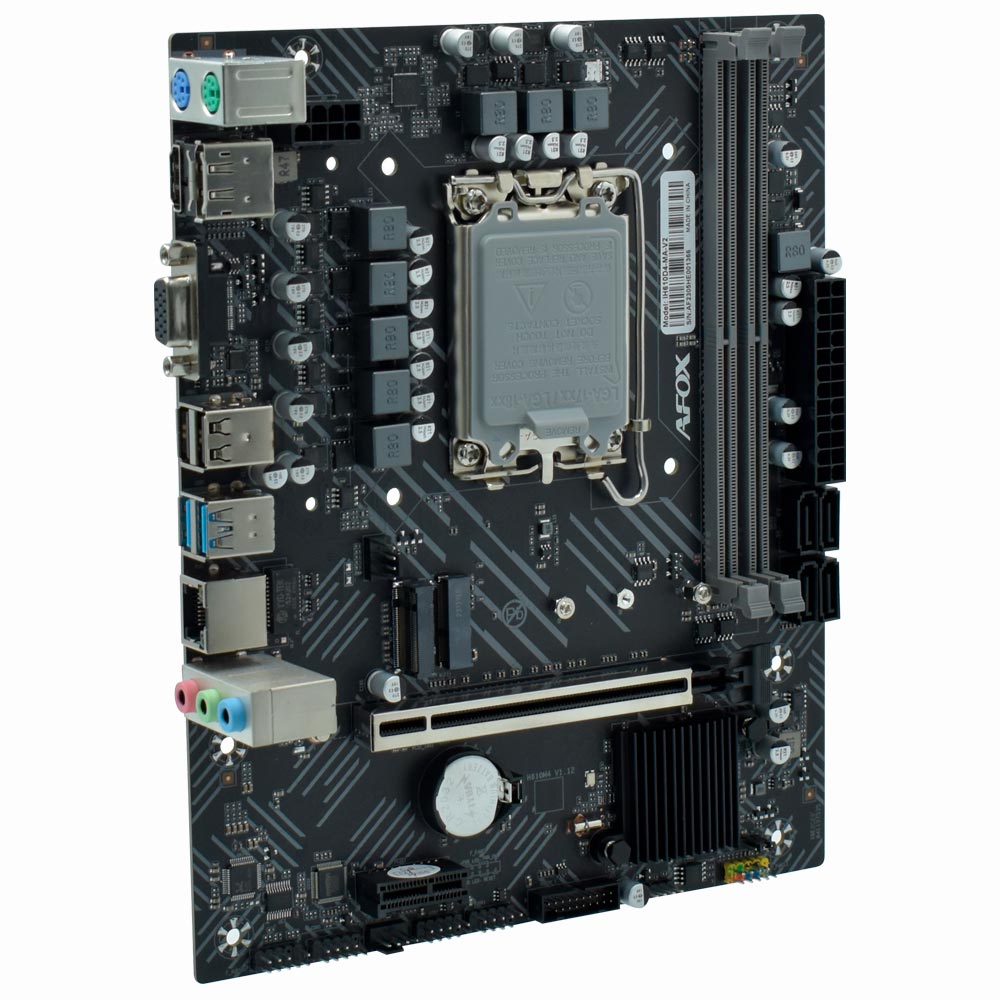 Placa Mãe AFOX IH610D4-MA-V2 Socket LGA 1700 / VGA / DDR4