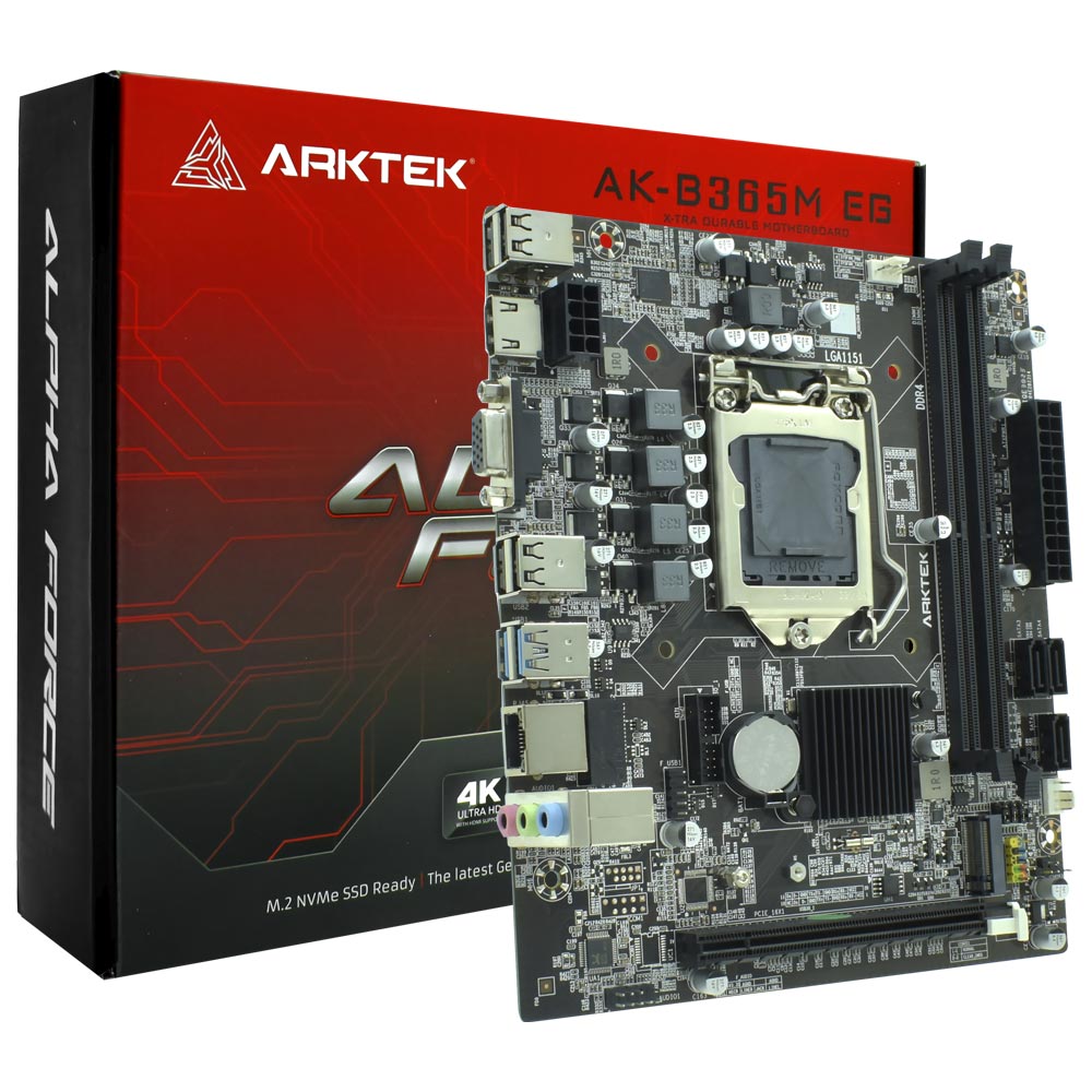 Placa Mãe Arktek AK-B365M EG Socket LGA 1151 / VGA / DDR4