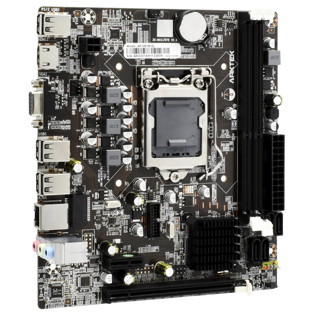 Placa Mãe Arktek AK-H61M EL Socket LGA 1155 / VGA / DDR3