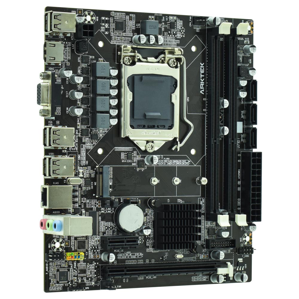 Placa Mãe Arktek Alpha Force AK-H55M EL Socket LGA 1156 / VGA / DDR3