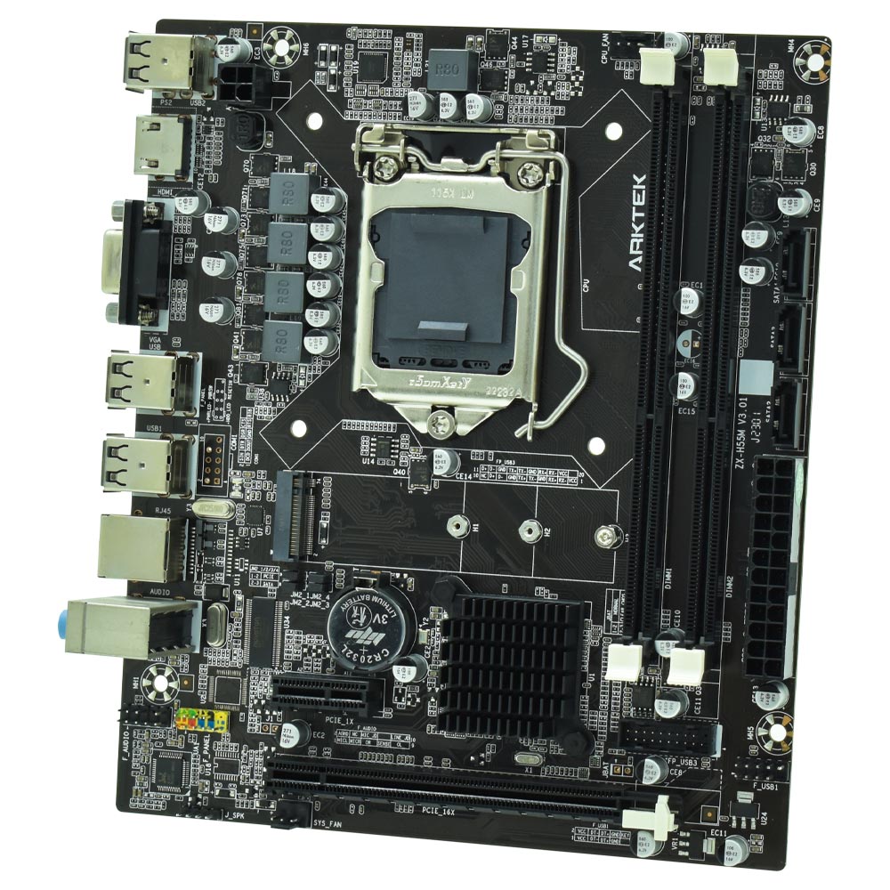 Placa Mãe Arktek Alpha Force AK-H55M EL Socket LGA 1156 / VGA / DDR3