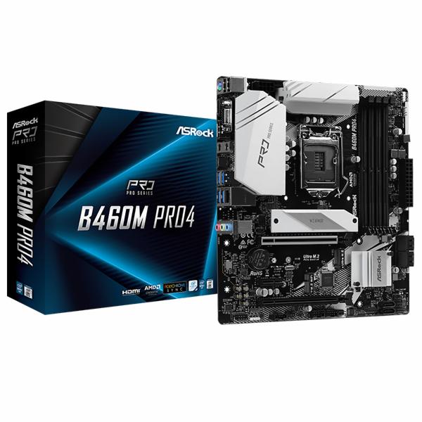 Placa Mãe ASRock B460M PRO4 Socket LGA 1200 / VGA / DDR4 