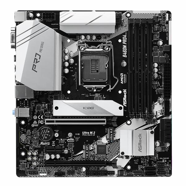 Placa Mãe ASRock B460M PRO4 Socket LGA 1200 / VGA / DDR4 