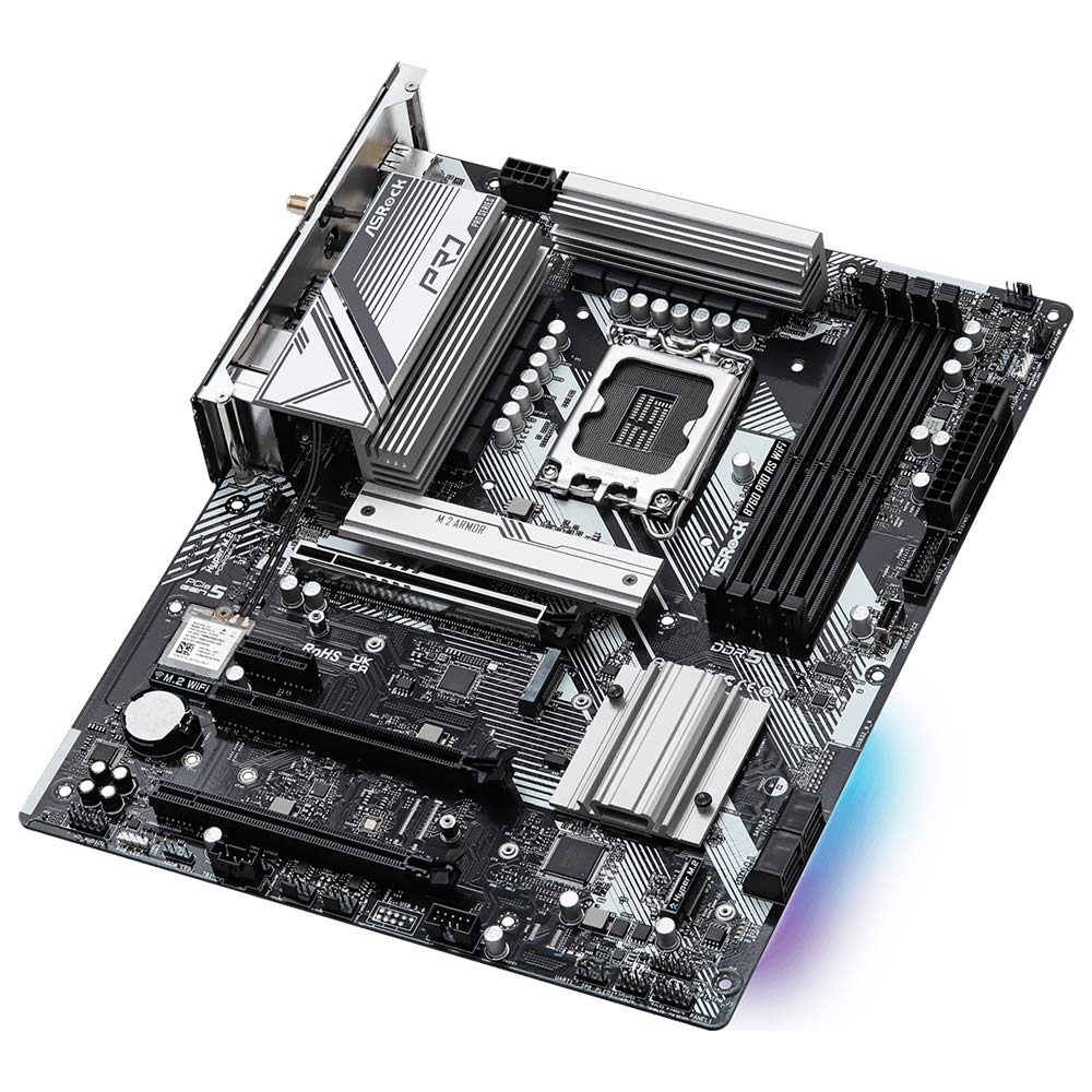 Placa Mãe ASRock B760 Pro RS Wi-Fi Socket LGA 1700 / DDR5