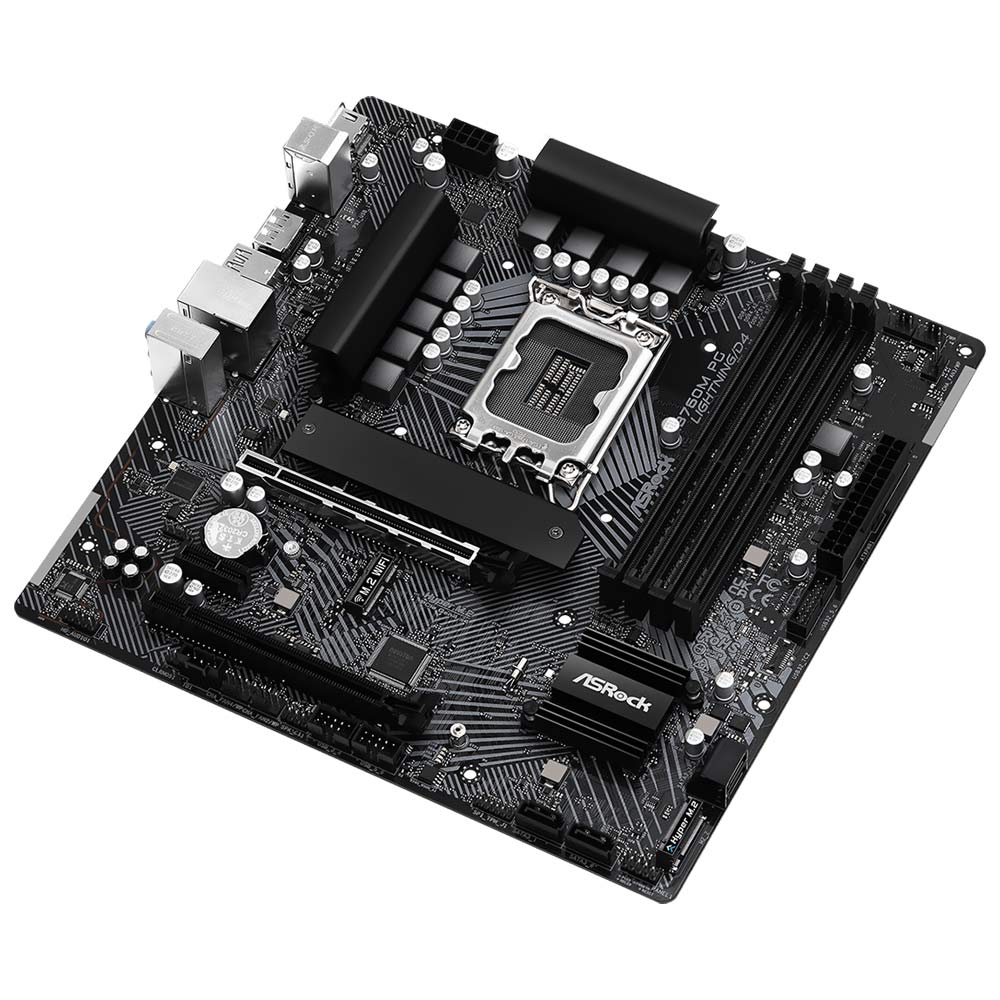 Placa Mãe ASRock B760M PG Lightning/D4 Socket LGA 1700 / DDR4