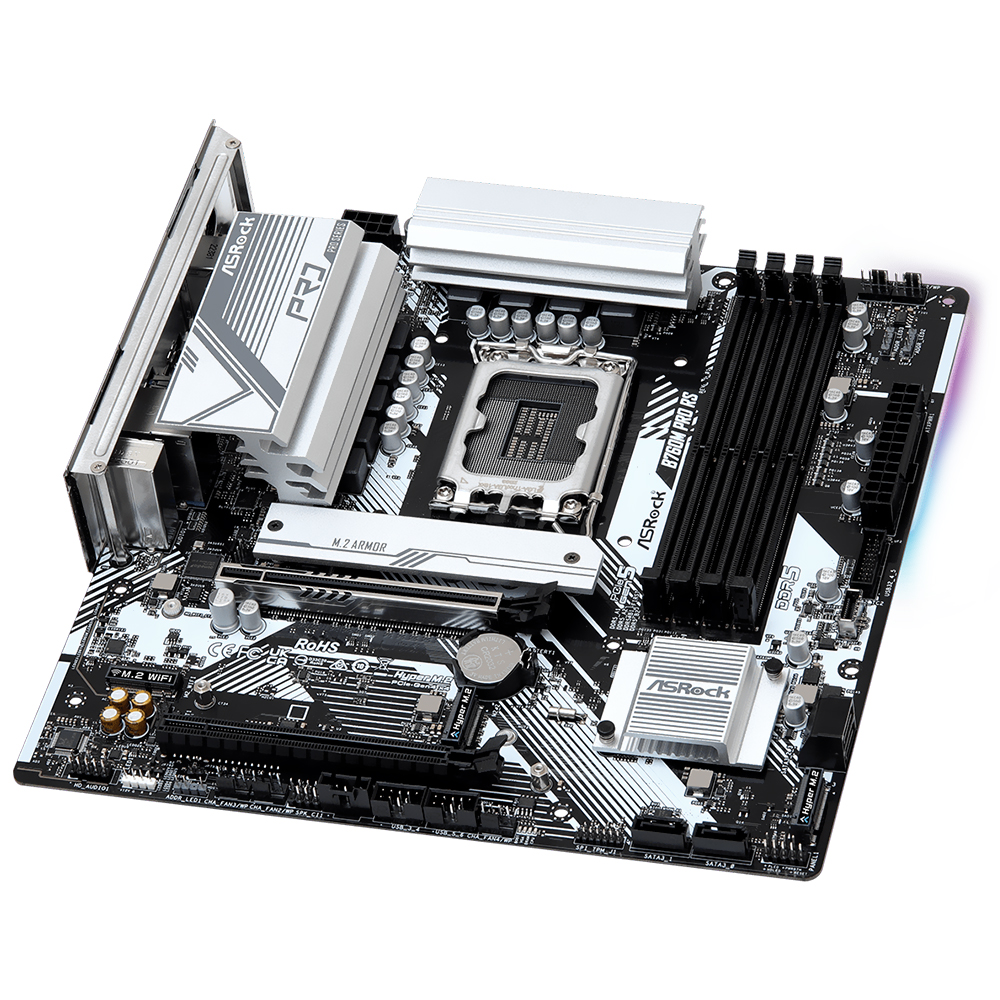 Placa Mãe ASRock B760M Pro RS Socket LGA 1700 / DDR5