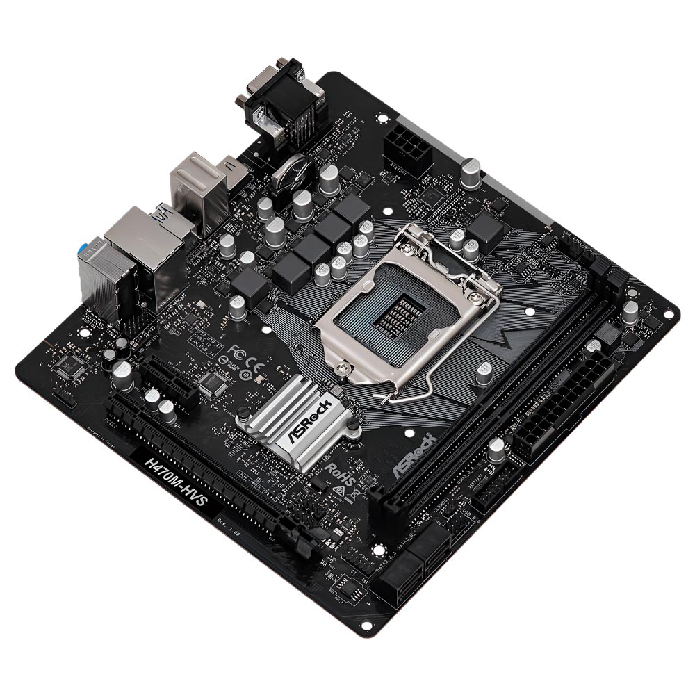 Placa Mãe ASRock H470M-HVS Socket LGA 1200 / VGA / DDR4