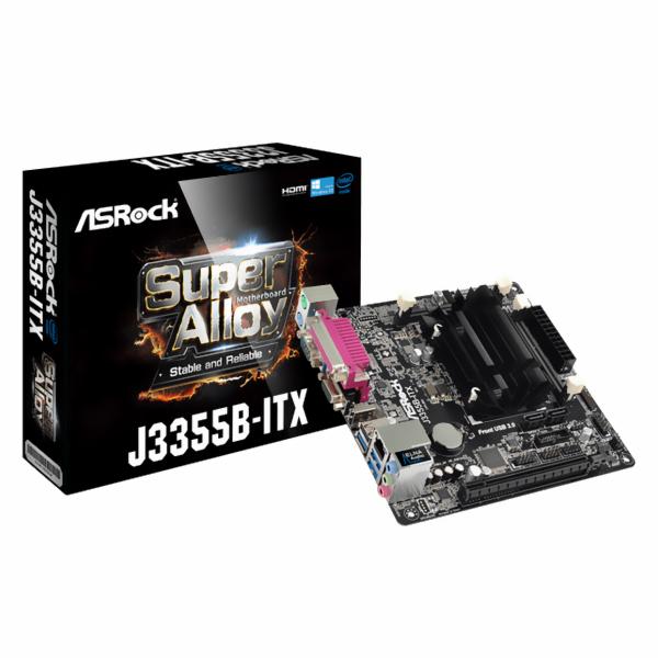 Placa Mãe ASRock Super Alloy J3355B-ITX + CPU Intel Dual Core J3355 até 2.5GHz DDR3