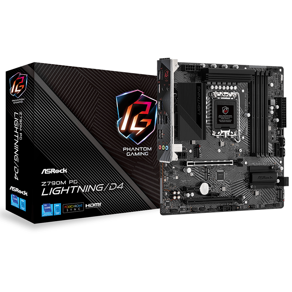 Placa Mãe ASRock Z790M PG Lightning/D4 Socket LGA 1700 / DDR4