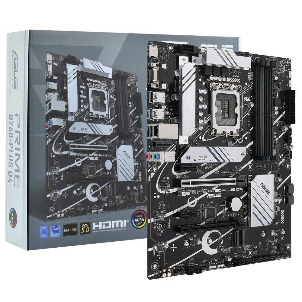 Placa Mãe ASUS Prime B760-PLUS D4 Socket LGA 1700 / VGA / DDR4