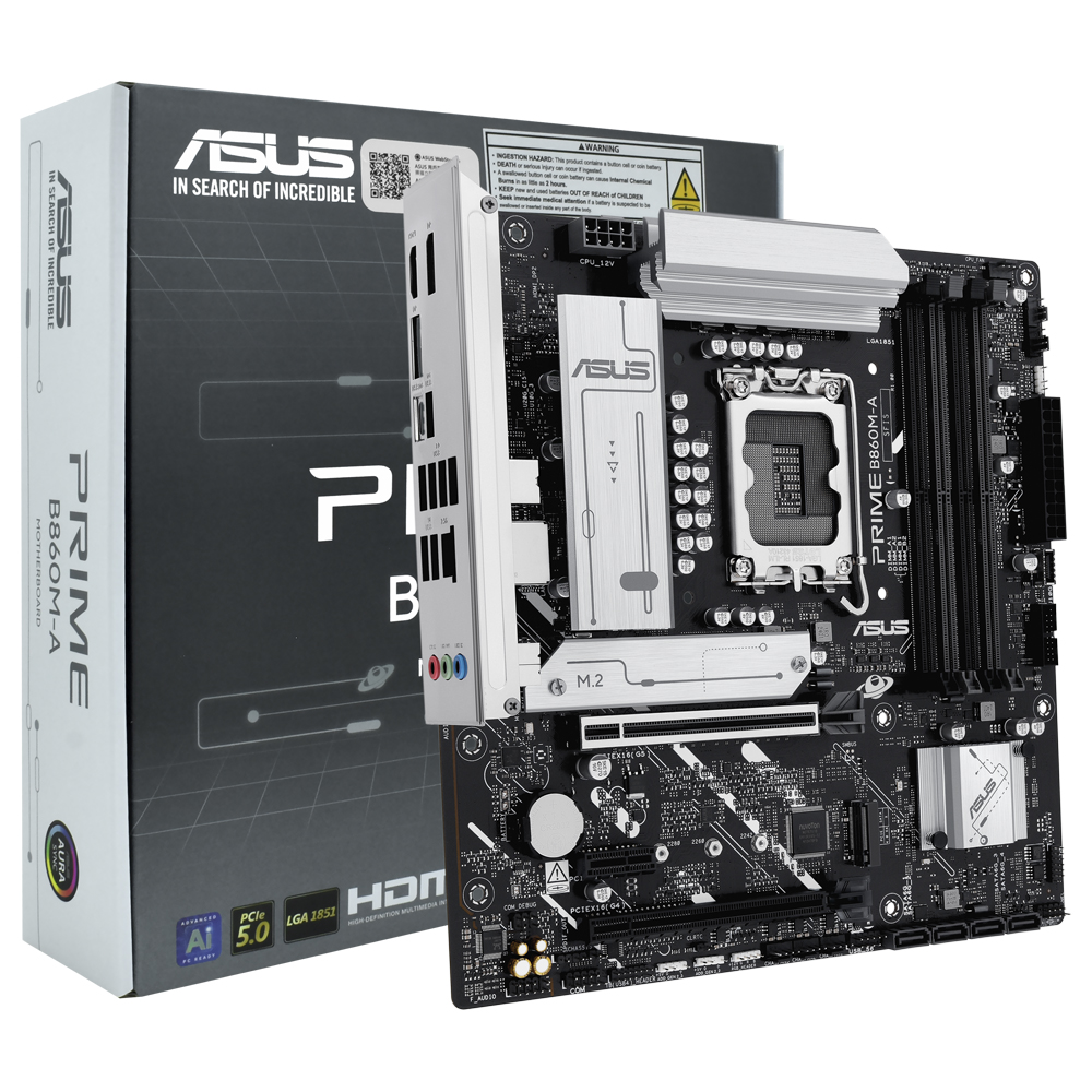 Placa Mãe ASUS Prime B860M-A Socket LGA 1851 / DDR5
